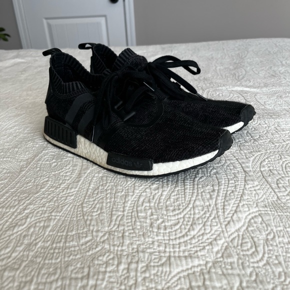 Adidas NMD R1 Winter Wool Primeknit Sneakers - Black - Picture 3 of 5